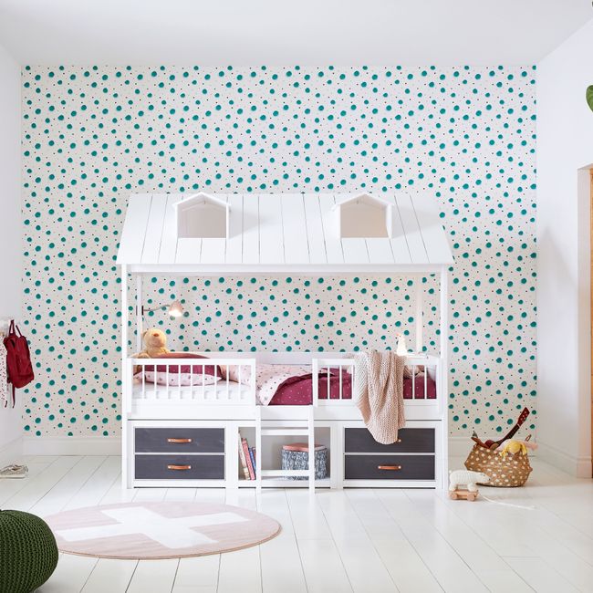 Kajuitbed BEACHHOUSE met accessoires - Wit gelakt