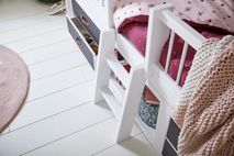 Kajuitbed BEACHHOUSE met accessoires - Wit gelakt C-SCE 47561 BEACHHOUSE