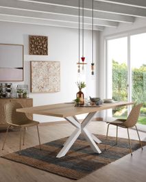 Eetkamertafel ARGO - Eik/wit KAV C360M46