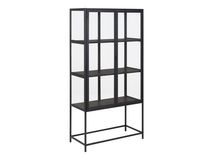 Vitrine SEAFORD - Zwart/metaal ACT SE VIT