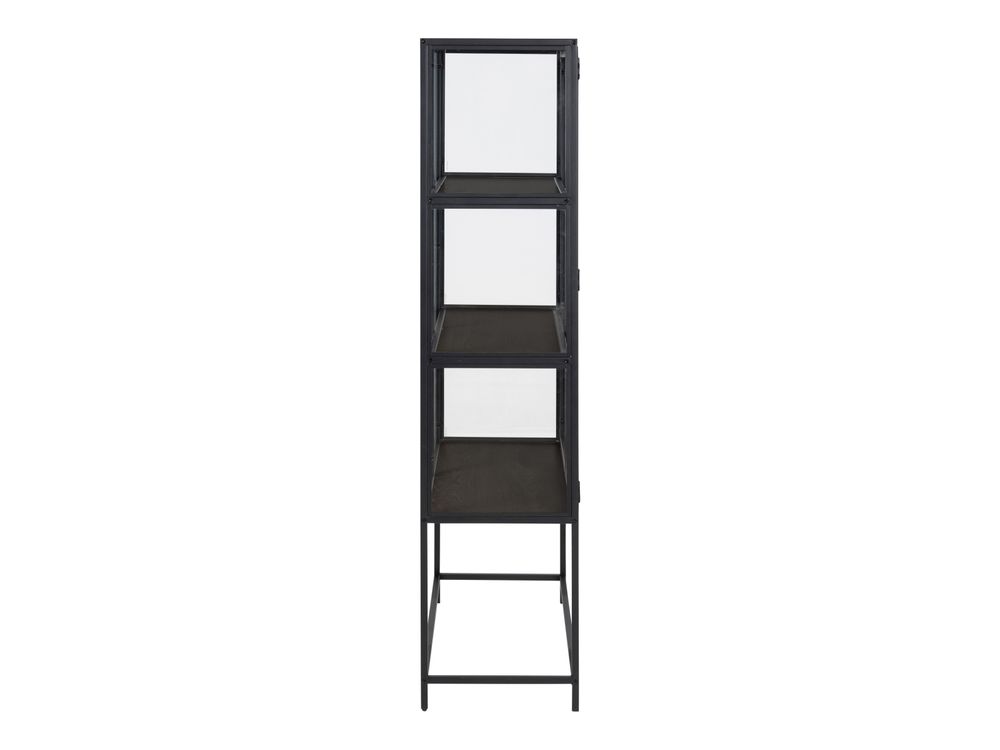 Vitrine SEAFORD - Zwart/metaal ACT SE VIT