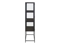Vitrine SEAFORD - Zwart/metaal ACT SE VIT