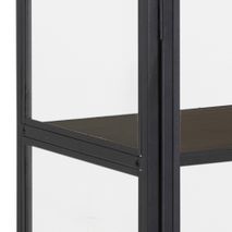 Vitrine SEAFORD - Zwart/metaal ACT SE VIT