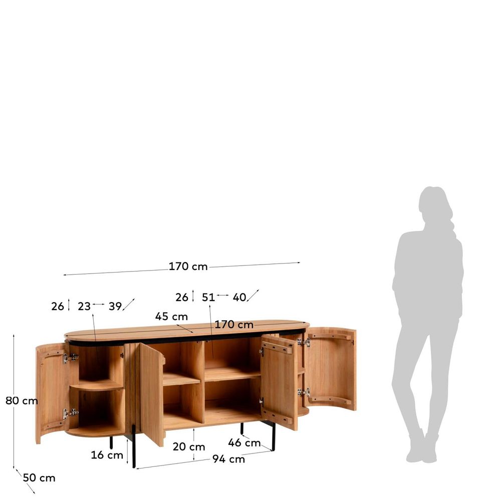 Dressoir LICIA - Mango hout KAV AA5637M46