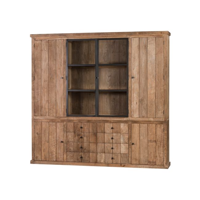 Vitrinekast Linda incl. led - Teak