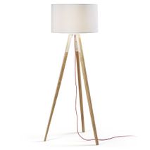 Vloerlamp IGUAZU - Wit/hout KAV A640M46