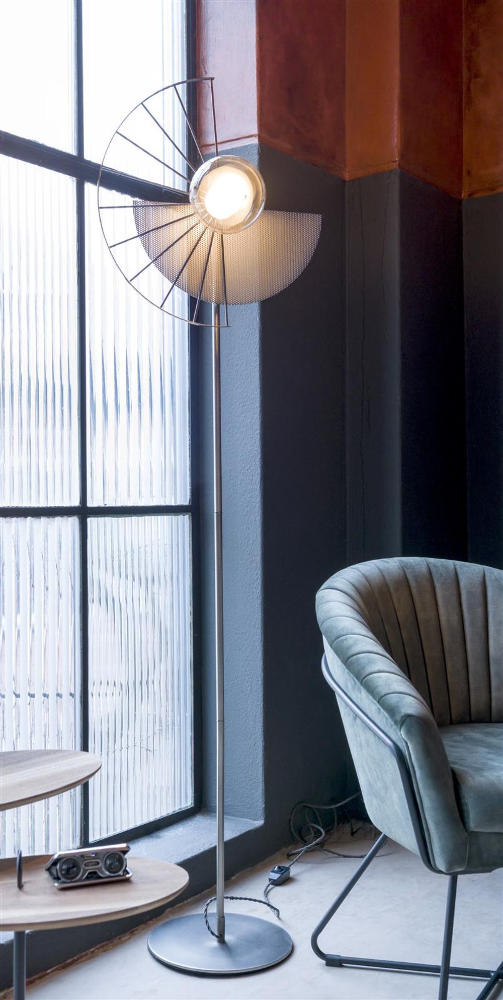 Vloerlamp CRAWFORD - Metaal CCM 41895ANT