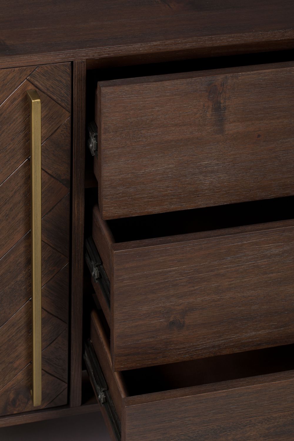 Dressoir CLASS hoog - Acacia wood/brass ZVR 4300018