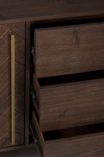 Dressoir CLASS hoog - Acacia wood/brass ZVR 4300018