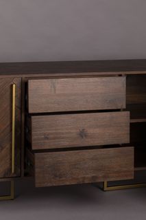 Dressoir CLASS hoog - Acacia wood/brass ZVR 4300018