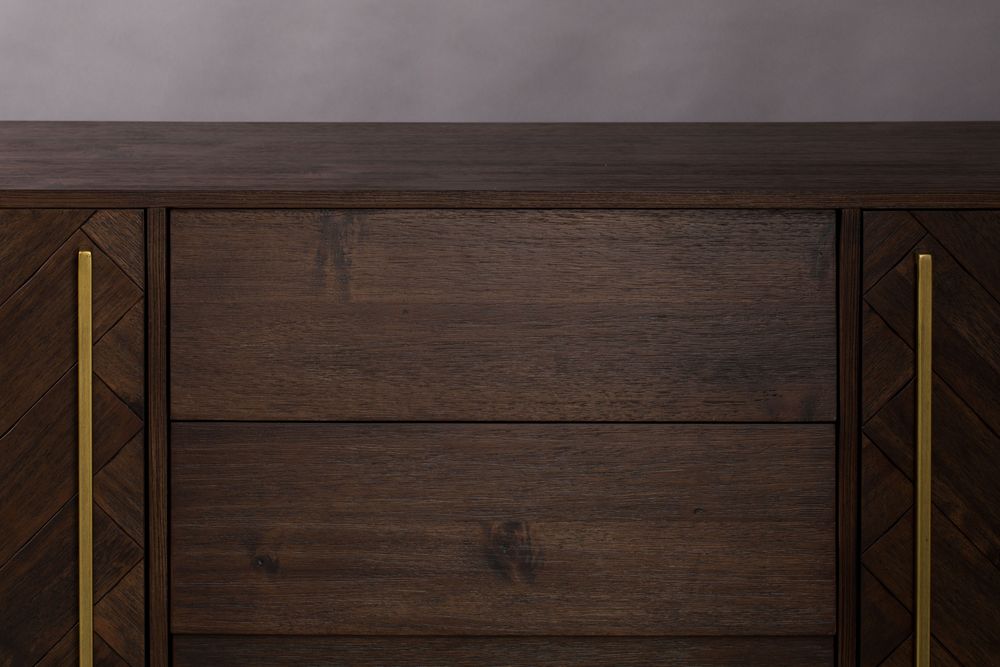 Dressoir CLASS hoog - Acacia wood/brass ZVR 4300018