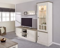 Vitrinekast rechts YORK - Lariks & Crystal Oak MBR-1-000014