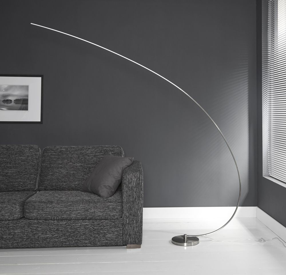 Vloerlamp boog XL  - kleur: Mat nikkel ZLS 707231