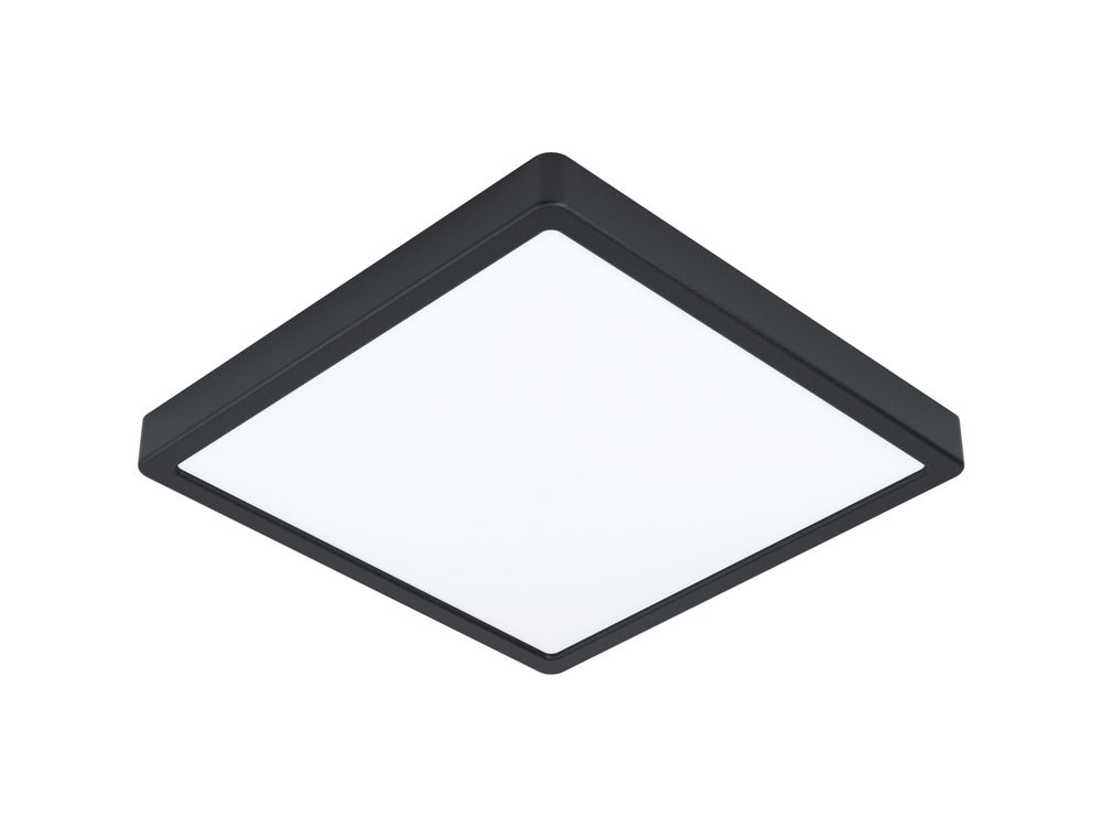 Plafondlamp FUEVA 5 vierkant - Zwart EGL 99271