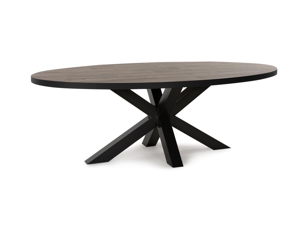 Tafel SAMIR ovaal met sterpoot - Natuurlijke parke MBR SA TOV19MM