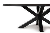 Tafel SAMIR ovaal met sterpoot - Natuurlijke parke MBR SA TOV19MM