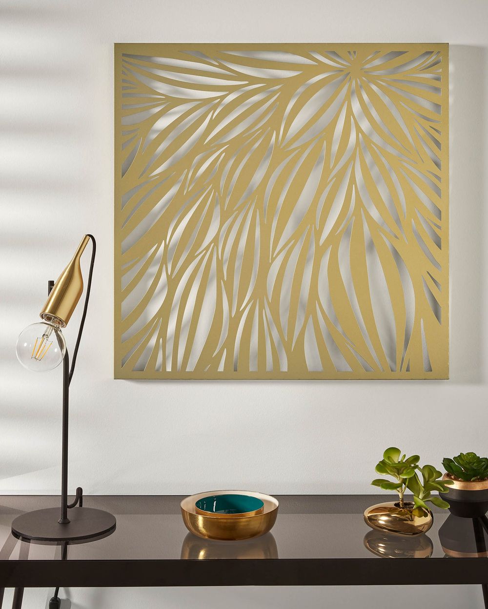 Tafellamp CINTHYA - Zwart/Goud KAV AA4788R01