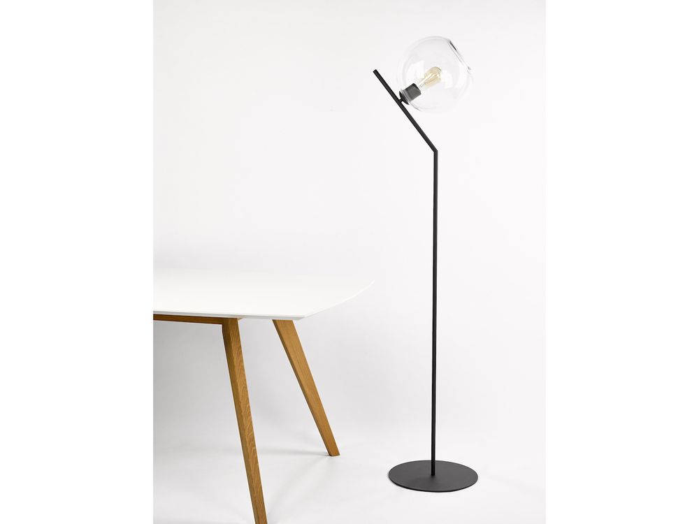 Vloerlamp SEATTLE met glazen bol Globe C-VDV 2606-170-LG1-GL-NE