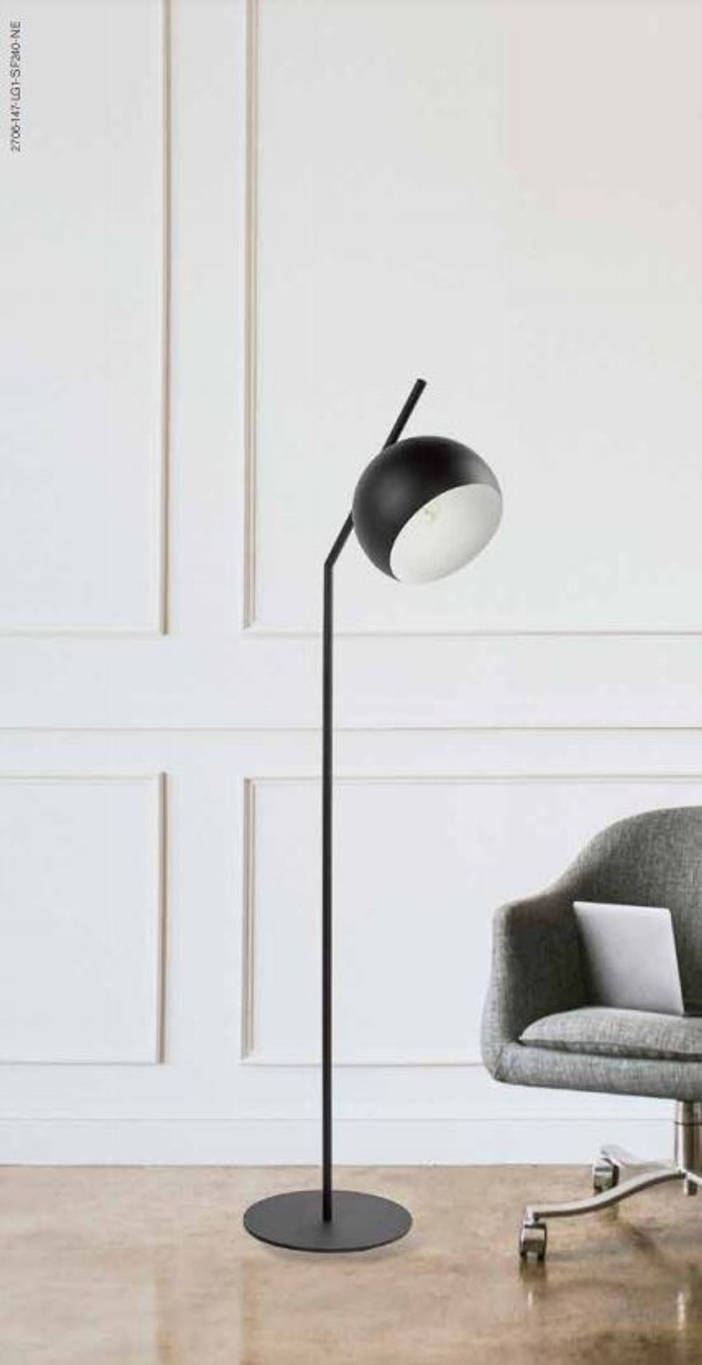 Vloerlamp GUGGENHEIM - Zwart VDV 2706-147-LG1-SF240-NE
