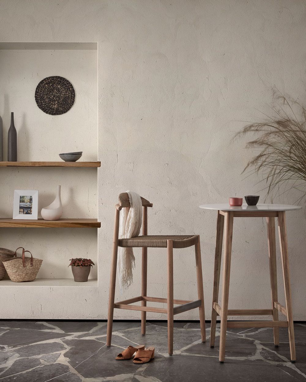Barkruk NINA - Eucalyptus natural KAV CC1025J12