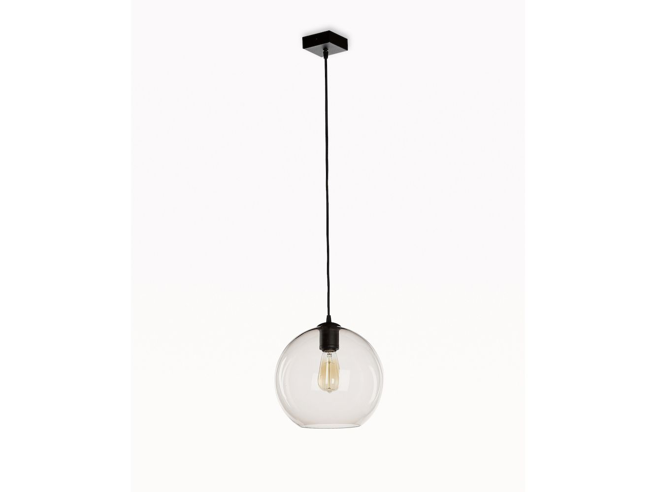 Plafondlamp SEATTLE met 1 glazen bol Globe