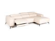 Hoekzetel met elektrische relax BOX - Beige leder MXD BO HKS