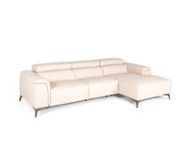 Hoekzetel met elektrische relax BOX - Beige leder MXD BO HKS