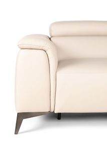 Hoekzetel met elektrische relax BOX - Beige leder MXD BO HKS