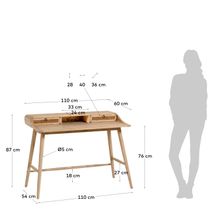 Bureau NALU - Hout/rotan KAV CC1937FN46