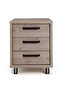 Ladeblok op wielen BIZZY - Eik/zwart DFR BZ LB332BI