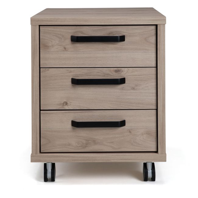 Ladeblok op wielen BIZZY - Eik/zwart