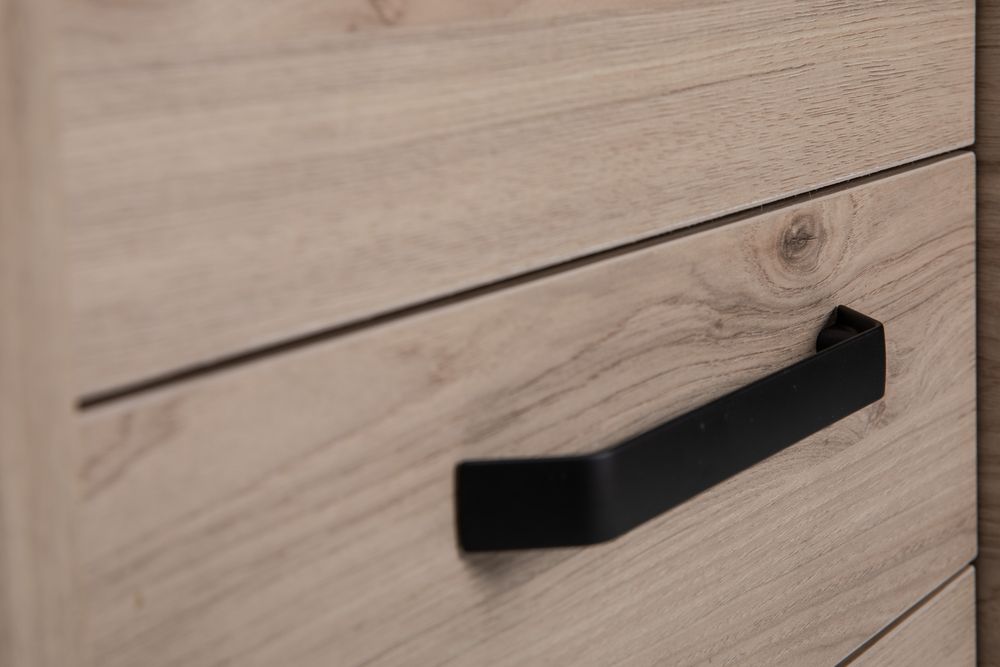 Ladeblok op wielen BIZZY - Eik/zwart DFR BZ LB332BI