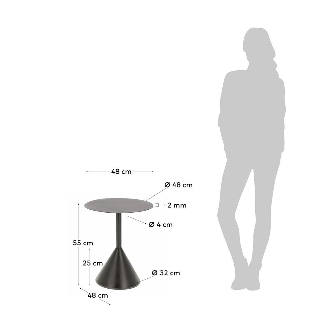 Bijzettafel YINAN - Zwart KAV CC5158R01
