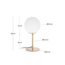 Tafellamp MAHALA - Wit/goud KAV AA6455R53