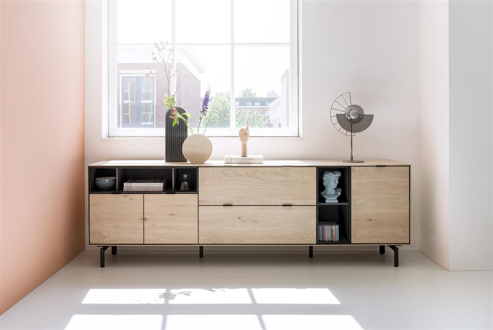 Set van 2 metalen u-poten en middenpoten ELEMENTS