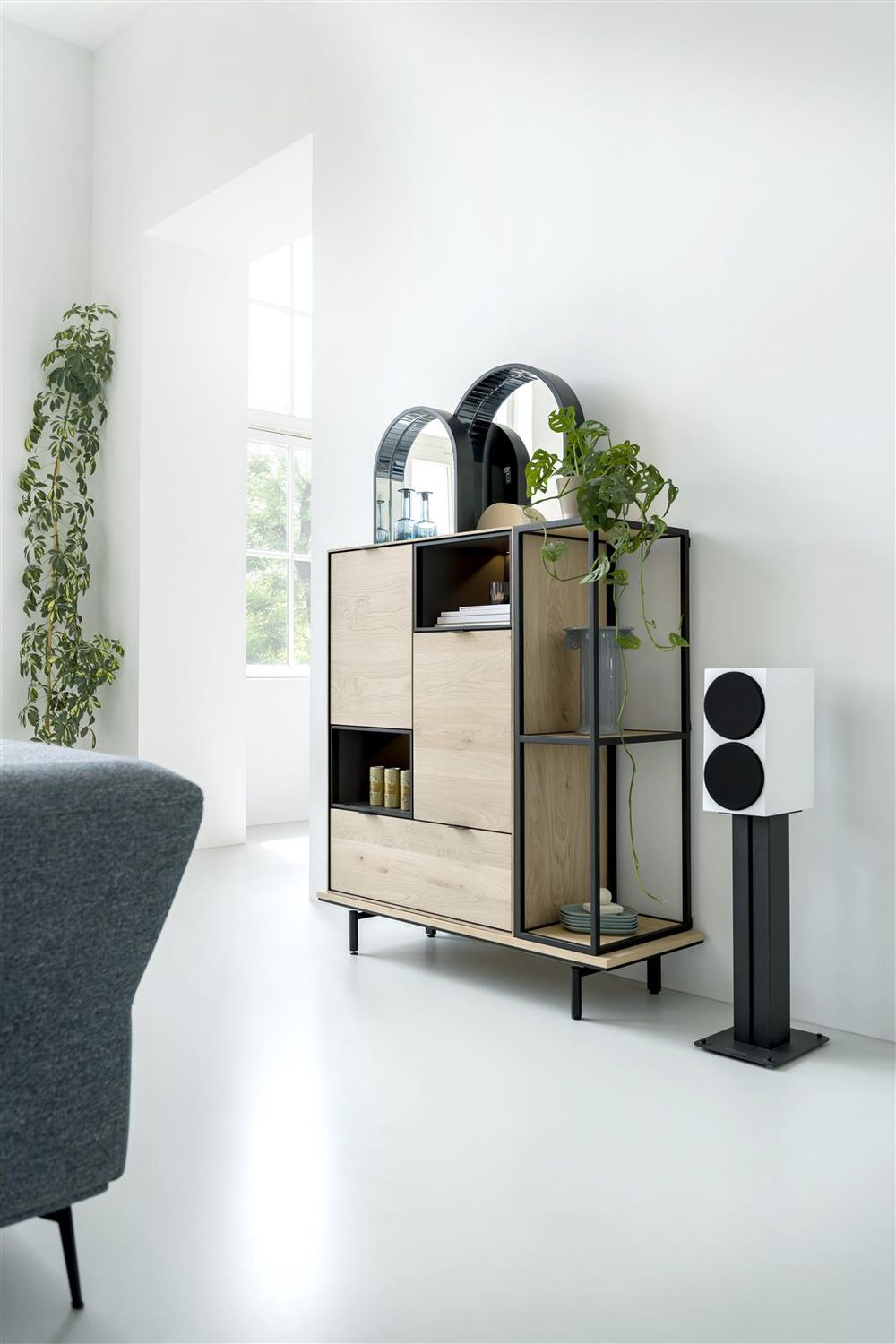 Platform 130 cm ELEMENTS - Onyx XOO 42276NAT