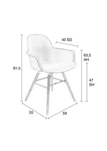 Armstoel ALBERT - All Black ZVR 1200230