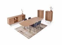 Uitschuifbare eetkamertafel DUNES - Mountain Ash DEZ-46-000003
