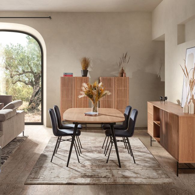 Uitschuifbare eetkamertafel DUNES - Mountain Ash