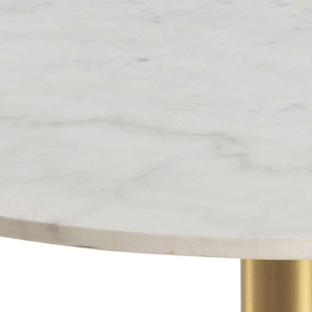 Salontafel CORBY - Wit marmer/goud ACT CO SA
