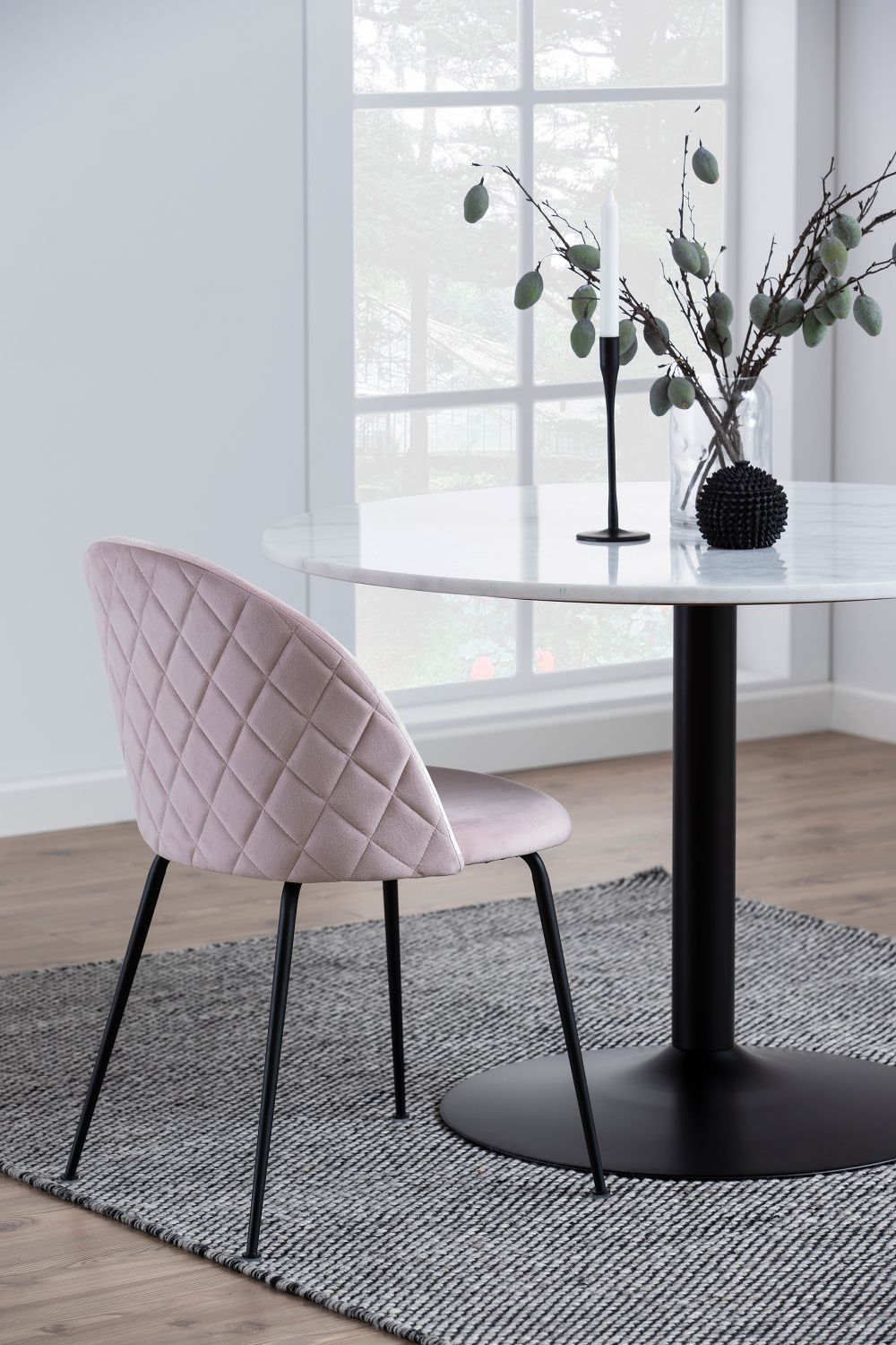 Eetkamerstoel LOUISE - Donkerblauw ACT LO ST-DG40