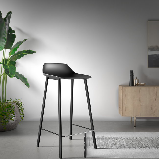 Barstoel BARLOUIS - Zwart