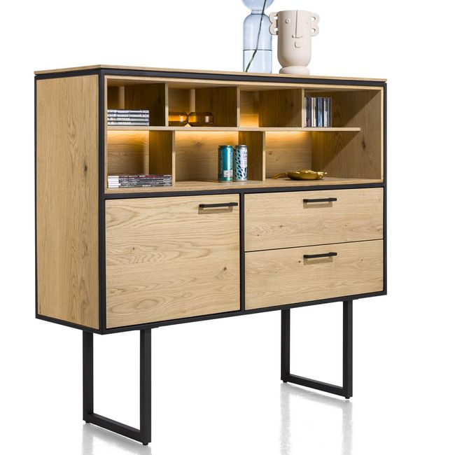 Wandkast BELO - Naturel eiken