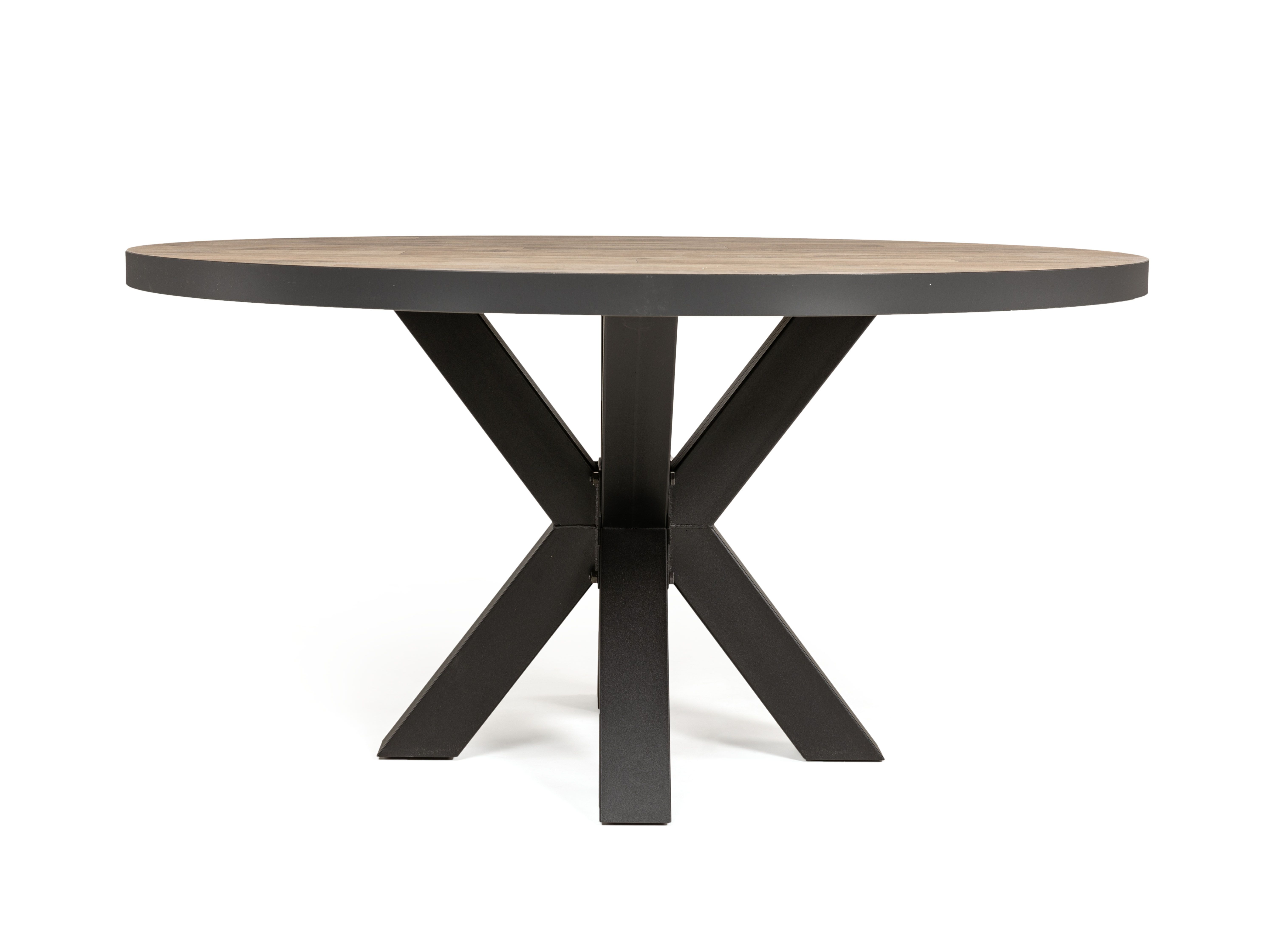 Eetkamertafel PERUGIA rond - Natuurlijke parketloo