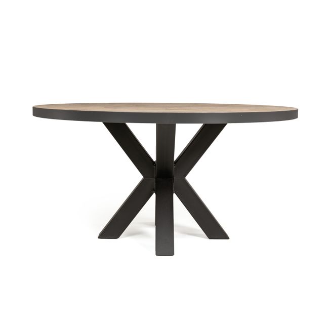 Eetkamertafel PERUGIA rond - Natuurlijke parketloo