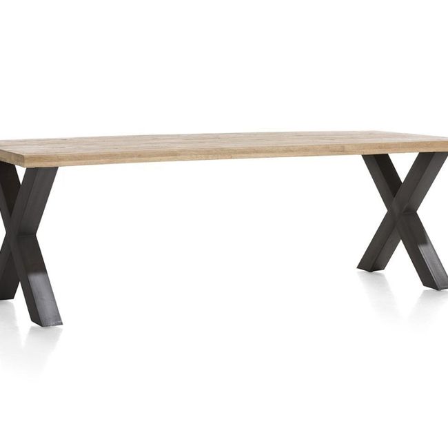 Tafel MATELOX met X-poten - Railway brown