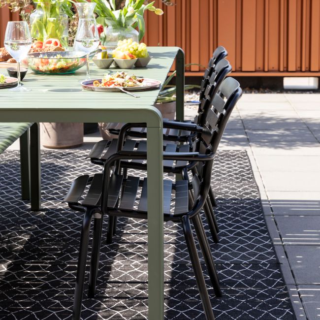 Tuinstoel met arm VONDEL - Groen