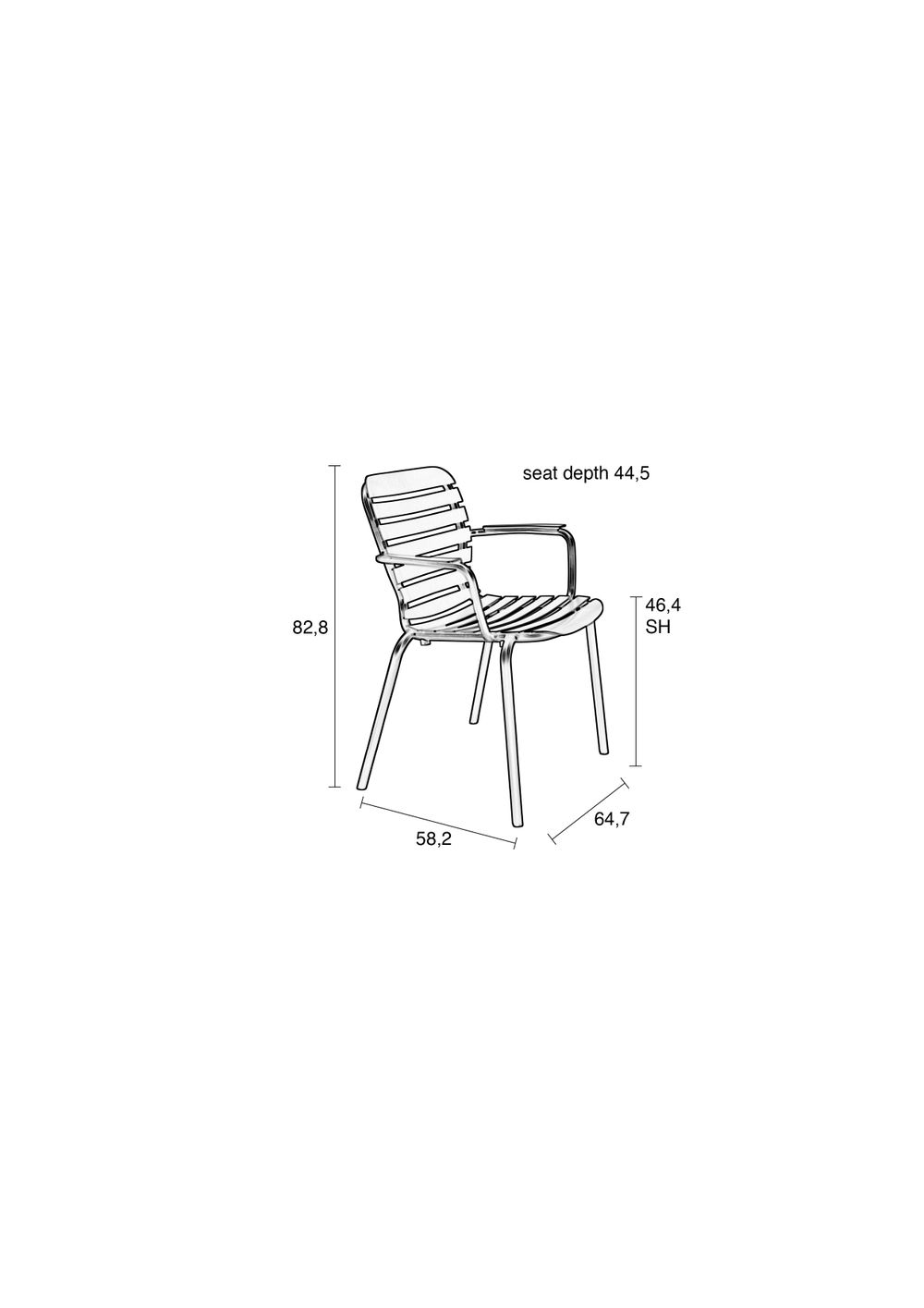 Tuinstoel VONDEL - Groen ZVR 1700005