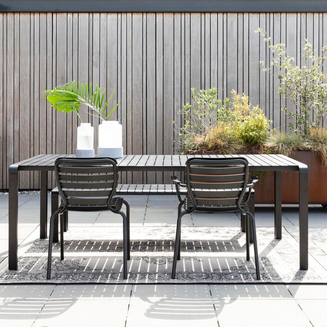 Tuintafel VONDEL - Zwart