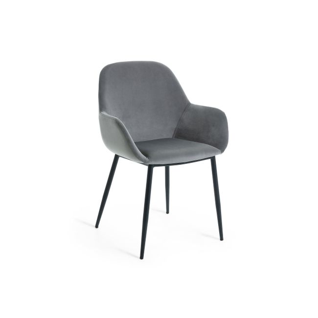 Armstoel KONNA - Groen velvet